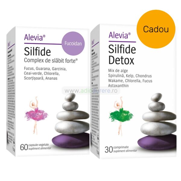 Pachet Alevia: Silfide Complex de slabit forte, 60 comprimate si Silfide Detox, 30 comprimate