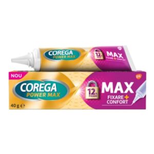 Crema Adeziva pentru Proteza Dentara Corega Max Fixare si Confort, 40 g