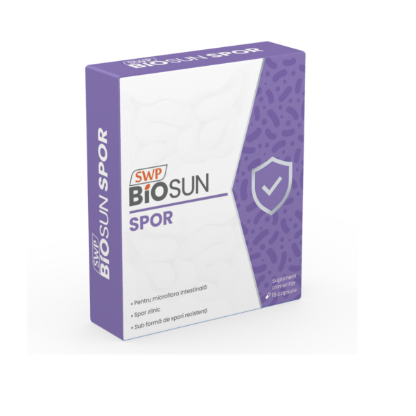 Supliment alimentar BioSun Spor cu rol in mentinerea florei intestinale , 15 comprimate