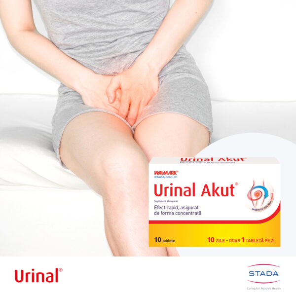 Pachet promotional: Urinal Akut cu rol in mentinerea sanatatii tractului urinar, 2 x 10 tablete, Walmark