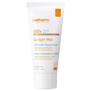 Sunlight Mat Tinted Dry Touch Fluid SPF50+, 50 ml, Ivatherm