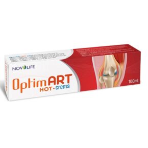 Crema OptimArt Hot pentru dureri musculare si articulare, 100 ml, Novolife