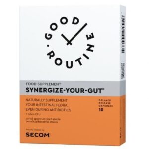 Synergize Your Gut Good Routine pentru protectia florei intestinale, 10 capsule, Secom