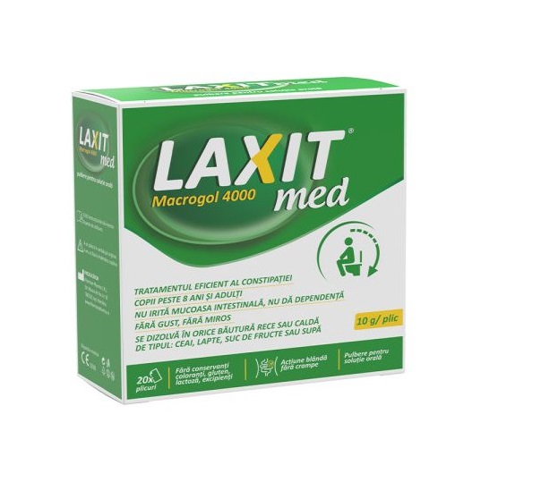Laxit Med Macrogol 4000 20 plicuri x10g Fiterman