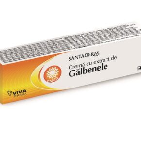 Crema cu extract de galbenele Santaderm, 50 ml, Viva Pharma