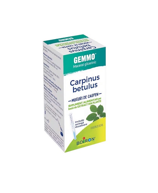 Supliment alimentar pe baza de extract din plante, Carpinus betulus - Muguri de carpen , 60 ml, Boiron