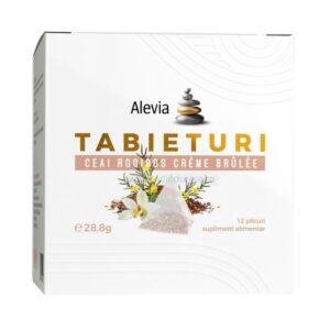 Tabieturi Ceai Rooibos Creme Brule, Alevia, 12 plicuri