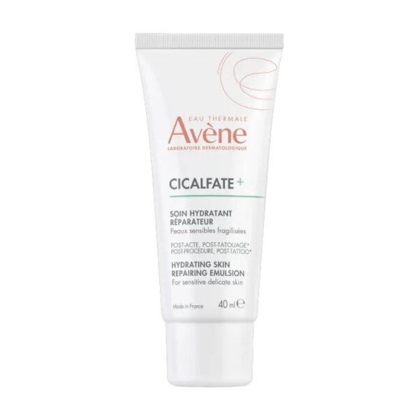 Emulsie hidratantă Cicalfate+ pentru repararea pielii Post-Procedura, Post-Tatuaj, 40 ml, Avene