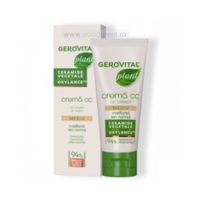 Crema CC Matifianta Nuanta Mediu cu Ceramide Vegetale, 30 ml, Gerovital Plant