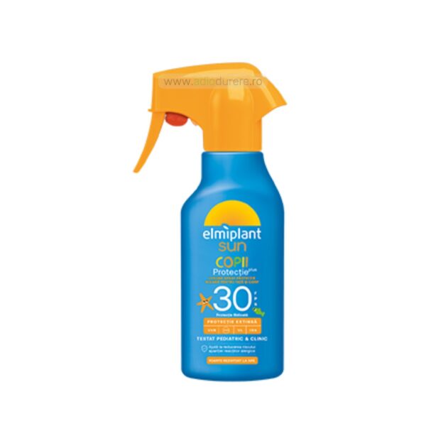 Lotiune spray protectoare solara SPF 30 pentru copii, Elmiplant Sun, 200 ml