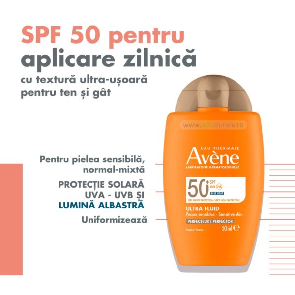 Ultra fluid nuantator cu SPF50, Avene, 50 ml