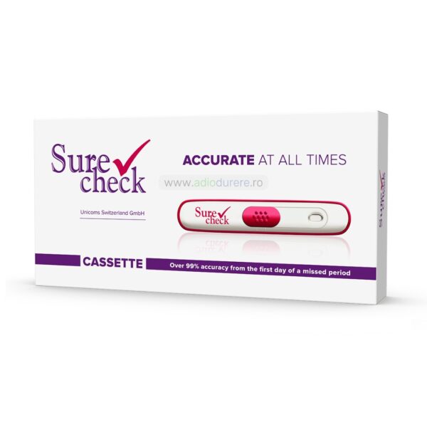 Teste de sarcina Surecheck Cassette, 1 bucata