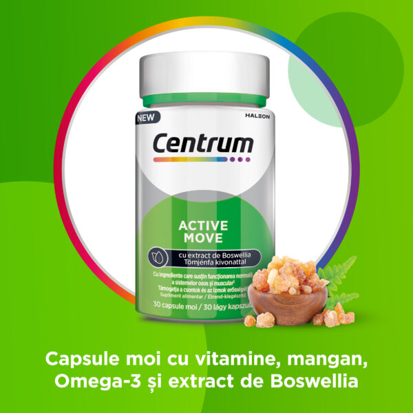 Centrum Active Move complex de nutrienti pentru a sustine performanta fizica, 30 capsule moi - imagine 3