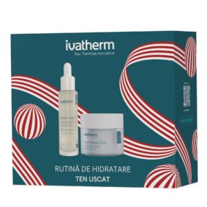 Pachet Crema hidratanta + Serum cu Peptide si HA Aquafil Hydra Rich, 50 ml + 30 ml, Ivatherm